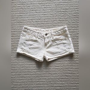Ripped Holes Denim Shorts